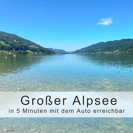 Apartment Fraeulein-fink - Alpsee 5 Min - Neue Grosszuegige Suedterrasse Mit Garten - Gratis Wlan - Waschmaschine - Garage *